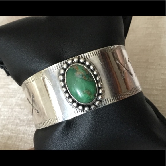 Navajo turquoise cuff bracelet